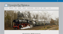 Desktop Screenshot of nostalgiezugreisen.de