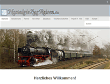 Tablet Screenshot of nostalgiezugreisen.de